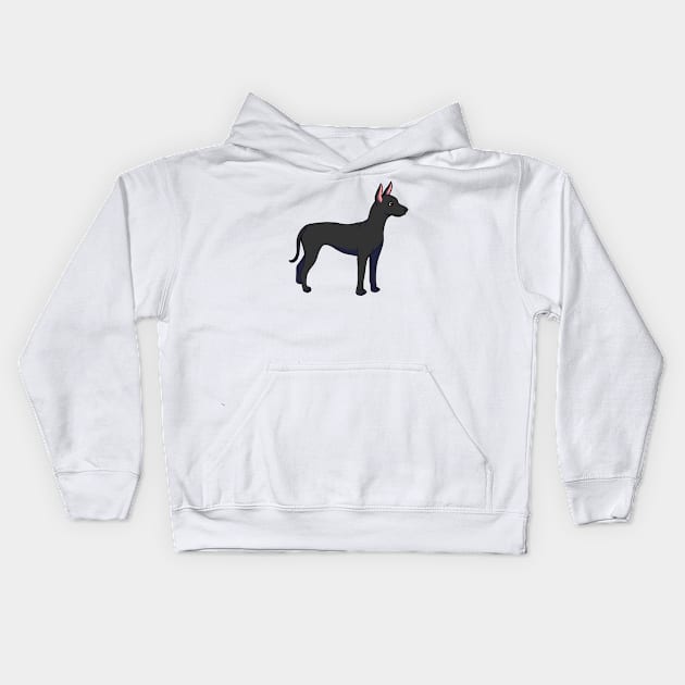 Xoloitzcuintli Kids Hoodie by Adastumae